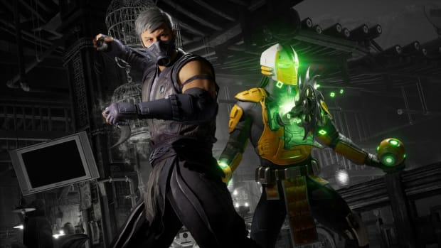 Smoke battle pose in MK1